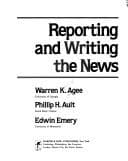 Tapa de Reporting and writing the news