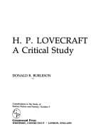 Tapa de H.P. Lovecraft, a critical study