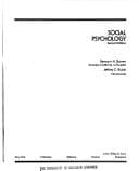 Tapa de Social psychology