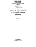 Tapa de Trade as the engine of growth in developing countries