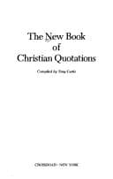 Tapa de The New book of Christian quotations
