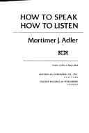 Tapa de How to speak, how to listen