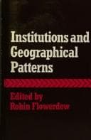 Tapa de Institutions and geographical patterns