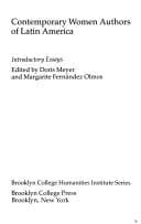 Tapa de Contemporary women authors of Latin America