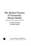 Tapa de The Modern practice of community mental health