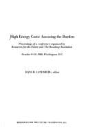 Tapa de High energy costs--assessing the burden
