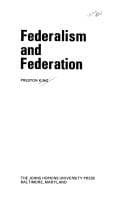 Tapa de Federalism and federation