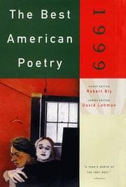 Tapa de The Best American Poetry 1999