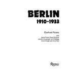 Tapa de Berlin, 1910-1933
