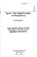 Tapa de Space, the high frontier in perspective