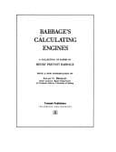 Tapa de Babbage's calculating engines