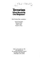 Tapa de Terrorism, what should be our response?
