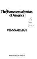 Tapa de The homosexualization of America