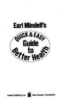 Tapa de Earl Mindell's quick & easy guide to better health