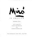 Tapa de Miró in America