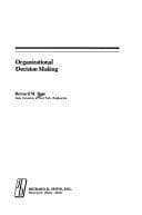 Tapa de Organizational decision making