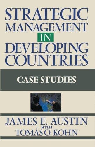 Tapa de Strategic management indeveloping countries