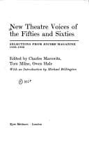 Tapa de New theatre voices of the fifties and sixties : selections from Encore magazine 1956-1963