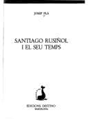 Tapa de Santiago Rusiñol i el seu temps