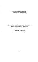 Tapa de Code for the construction and equipment of mobile offshore drilling units