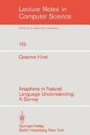 Tapa de Anaphora in natural language understanding