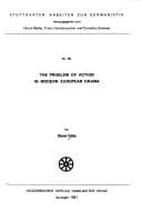 Tapa de The problem of action in modern European drama