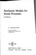 Tapa de Stochastic models for social processes