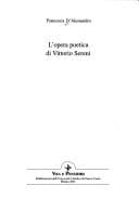 Tapa de L' opera poetica di Vittorio Sereni