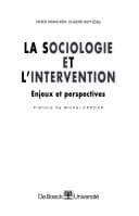 Tapa de La sociologie et l'intervention