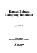 Tapa de Kamus bahasa Lampung-Indonesia