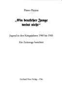 Tapa de Ein deutscher Junge weint nicht