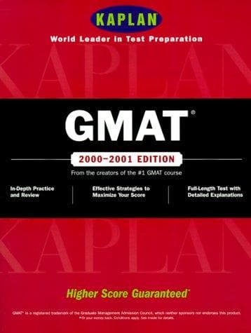 Tapa de Kaplan Gmat 2000 2001