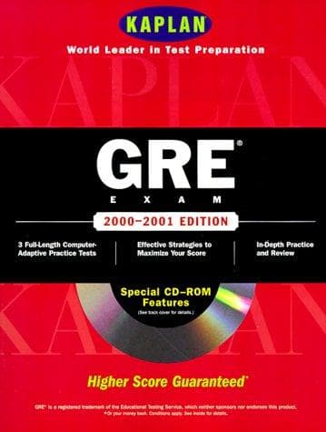 Tapa de Kaplan Gre Exam 2000 2001 With Cd Rom