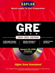 Tapa de Kaplan Gre Exam 2000 2001 With Cd Rom