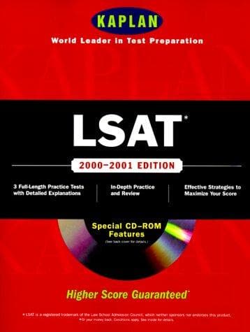 Tapa de KAPLAN LSAT 2000-2001 WITH CD-ROM (Lsat, 2000-2001)