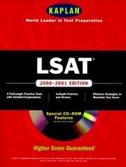 Tapa de KAPLAN LSAT 2000-2001 WITH CD-ROM (Lsat, 2000-2001)