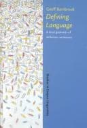 Tapa de Defining language
