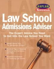 Tapa de Kaplan Newsweek Law School Admissions Adviser (Get Into Law School)