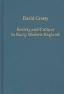 Tapa de Society and culture in early modern England