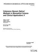 Tapa de Coherence domain optical methods in biomedical science and clinical applications V