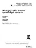 Tapa de Nonimaging optics, maximum efficiency light transfer VI