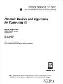 Tapa de Photonic devices and algorithms for computing III