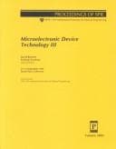 Tapa de Microelectronic device technology III
