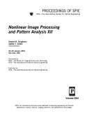 Tapa de Nonlinear image processing and pattern analysis XII