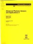 Tapa de Advanced photonic sensors and applications II