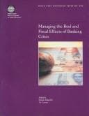 Tapa de Managing the real and fiscal effects of banking crises