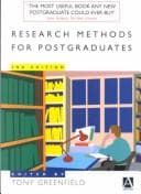 Tapa de Research methods for postgraduates