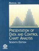 Tapa de Manual on presentation of data and control chart analysis
