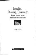 Tapa de Sexuality, obscenity, community