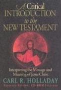 Tapa de A critical introduction to the New Testament